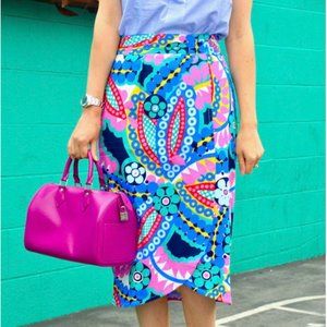 J Crew Tulip Ratti Kaleidoscope Floral Skirt